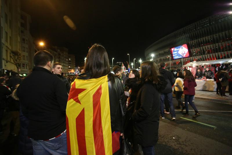 Partido ante el Barcelona en San Mamés