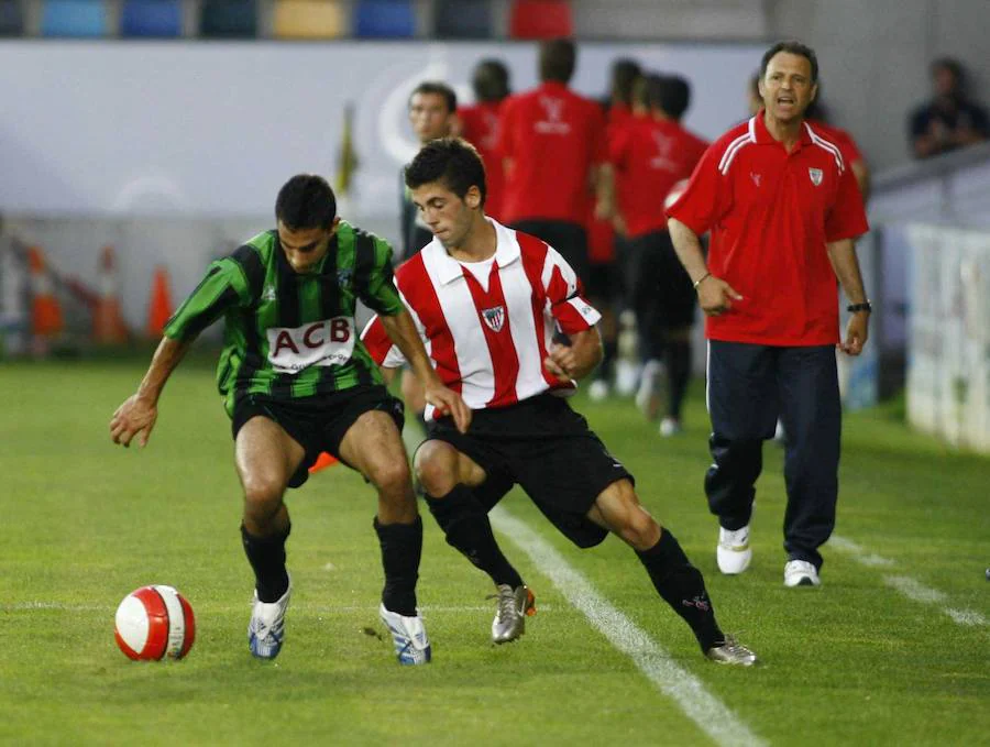 Susaeta, en 2007, con Caparrós como entrenador.