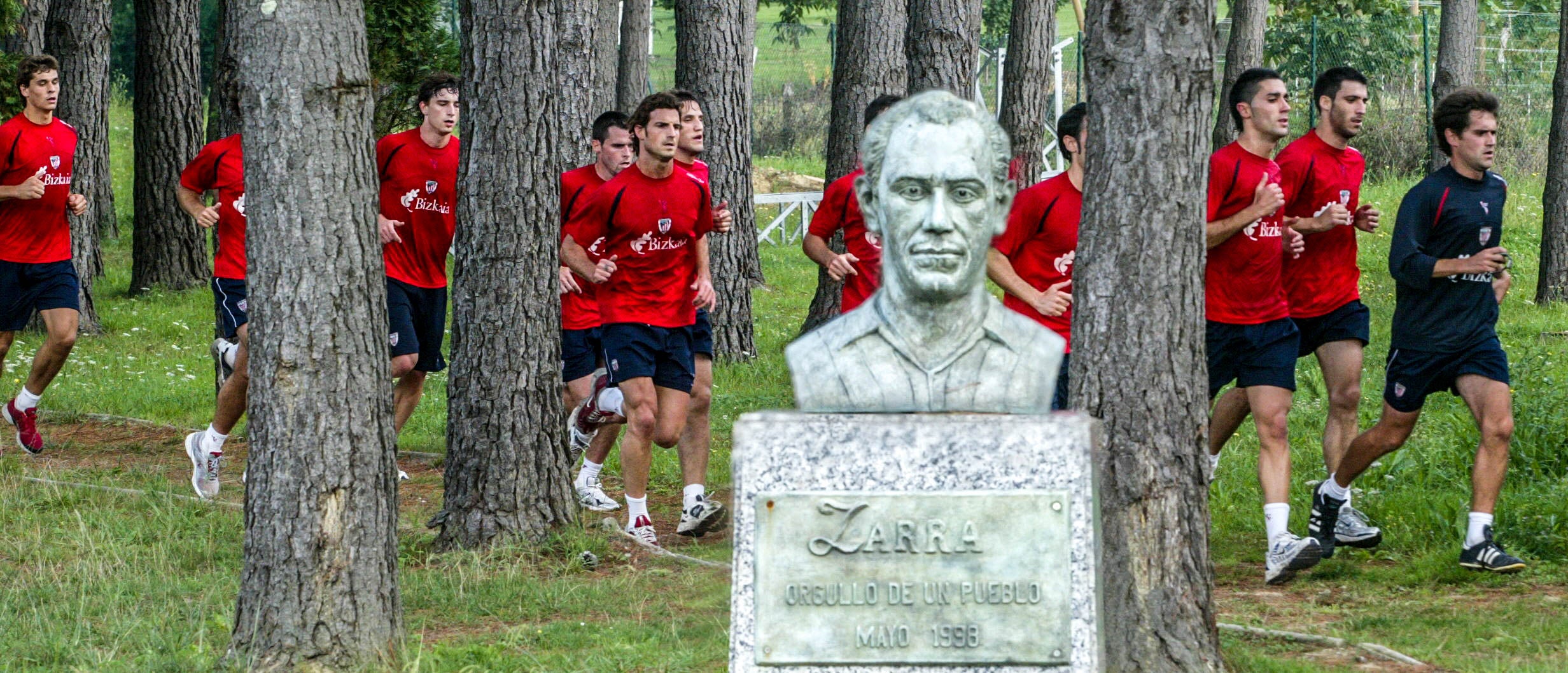 Sesión de carrera en las instalaciones de Lezama.