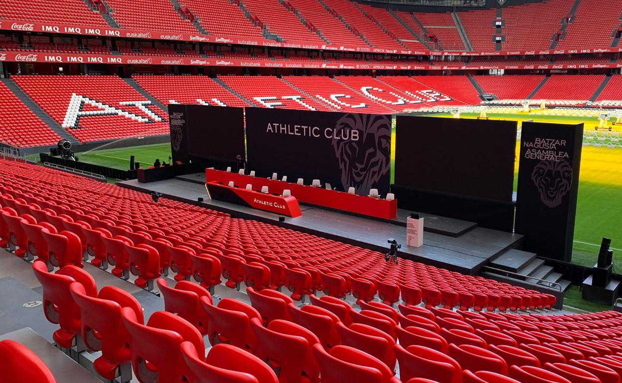 Athletic Club de Fútbol: Todo listo San Mamés para la Asamblea del Athletic