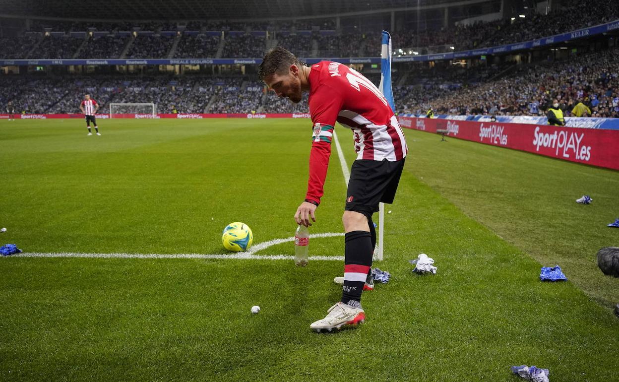 Muniain da una alegría a los aficionados