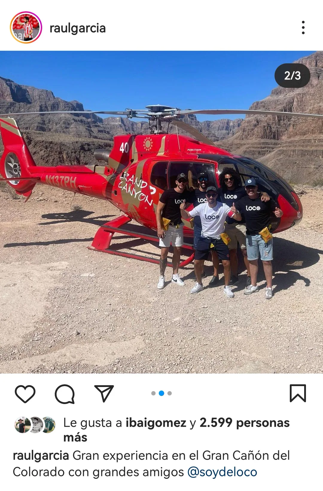 Raúl García y unos amigos visitan el Gran Cañón del Colorado. (21/06)