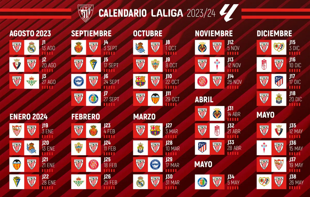 Calendario de fútbol 23-24