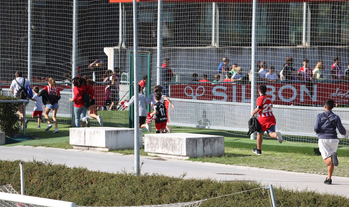 Entrenamiento a puerta abierta del Athletic