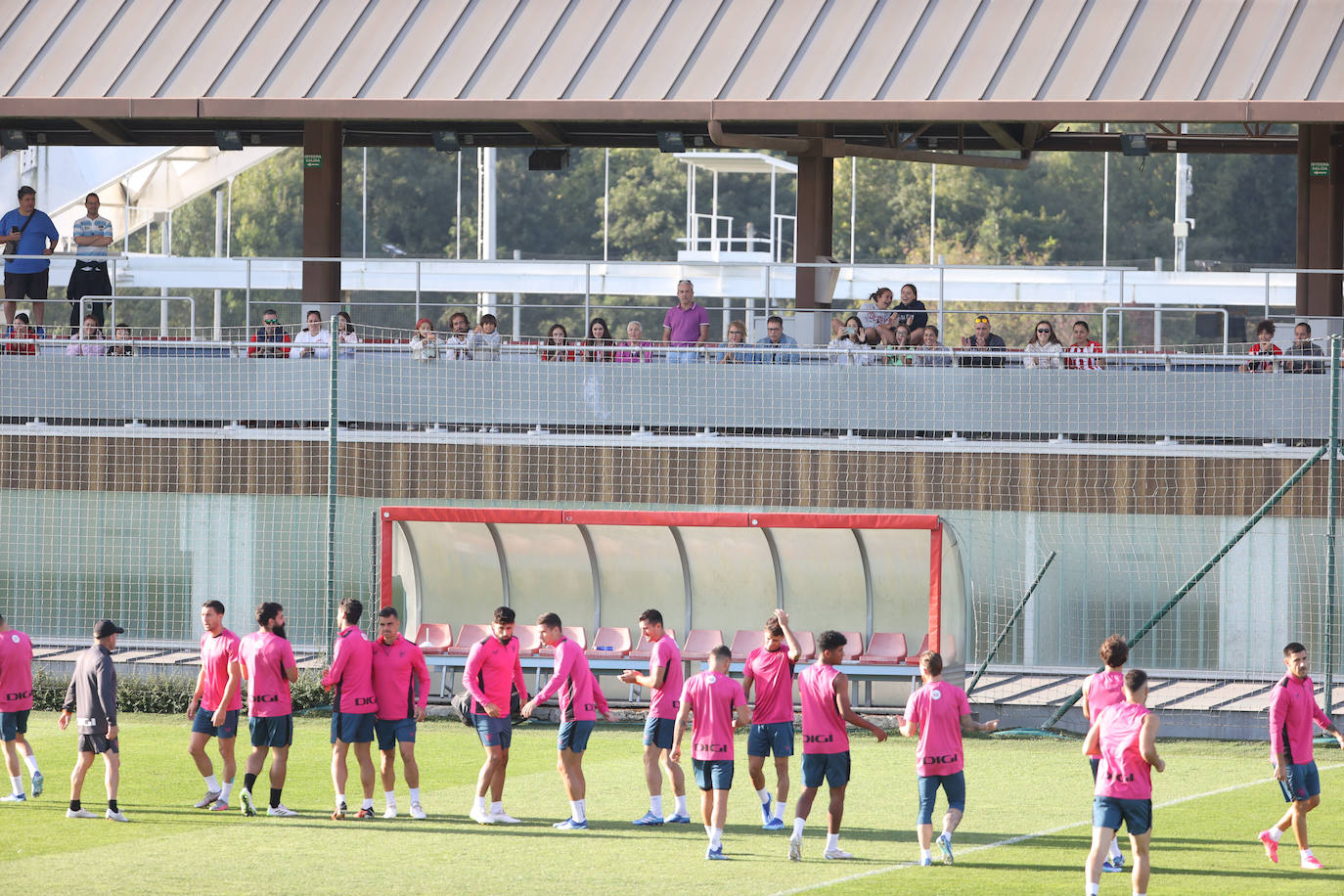 Entrenamiento a puerta abierta del Athletic