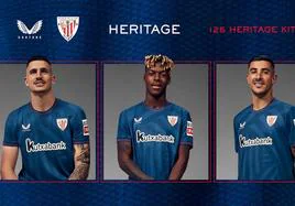 Sancet, Nico Williams y Yuri, los elegidos para promocionar la camiseta.