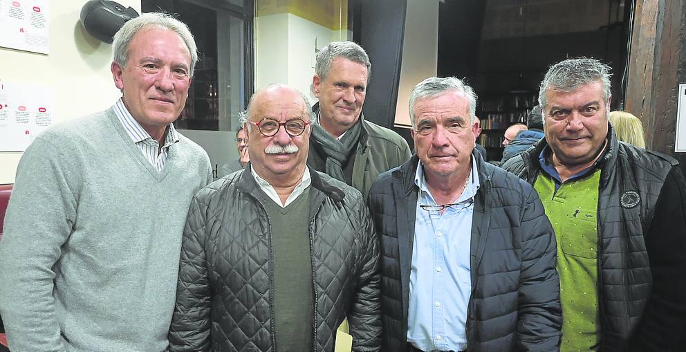 Andoni Goikoetxea, Fermín Palomar, Juan Elejalde, Daniel Ruiz Bazán 'Dani' y José Ángel Pereda.