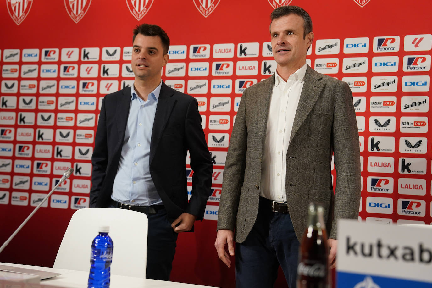 Mikel González y Jon Uriarte han repasado la actualidad del club.