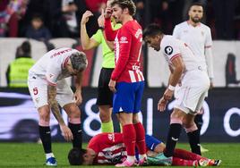 Morata, seria duda para la Copa tras sufrir un esguince del ligamento lateral interno de su rodilla