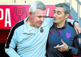 Aguirre y Valverde comparecieron juntos y mostraron un muy buen 'feeling'.