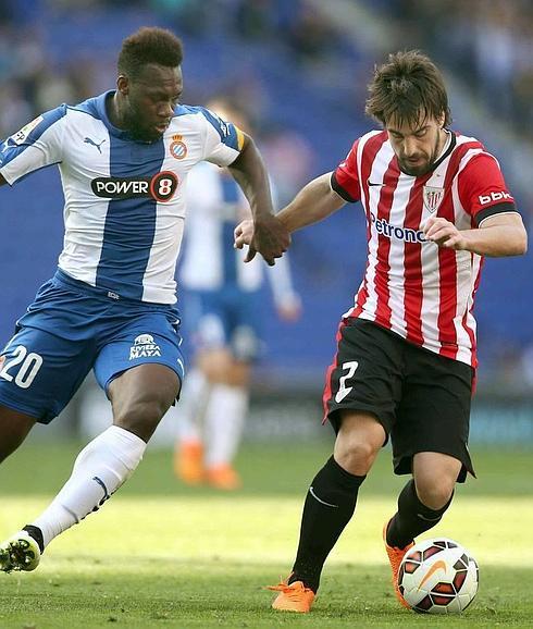 Beñat, en el encuentro ante el Espanyol.