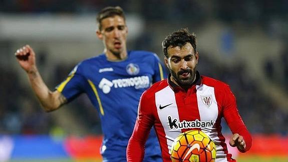 Mikel Balenziaga, durante el encuentro contra el Getafe.