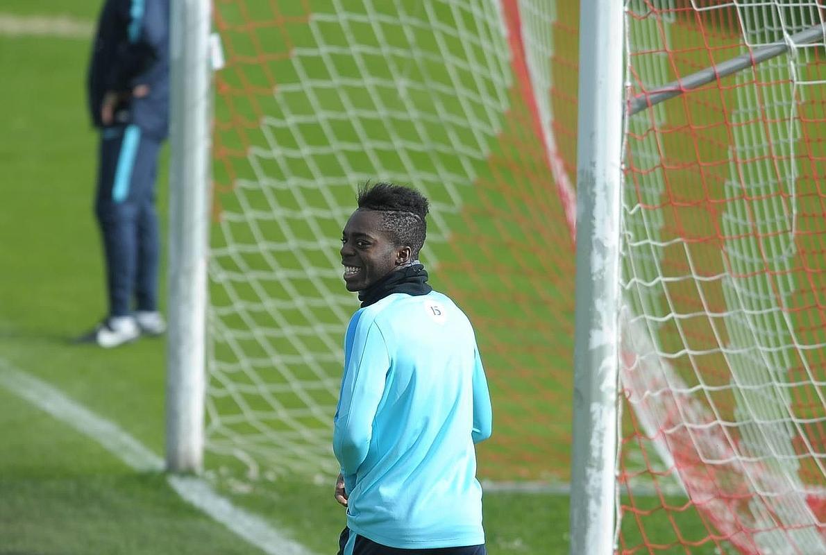 Williams durante un entrenamiento en Lezama.