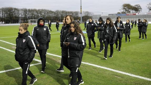 Entrenamiento del Athletic femenino del pasado miércoles.