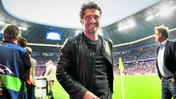 Bixente Lizarazu, el año pasado en el estadio del Bayern de Munich, en la semifinal de la Champions contra el Barça.
