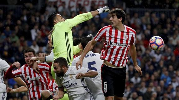 San José, durante el partido ante el Madrid.