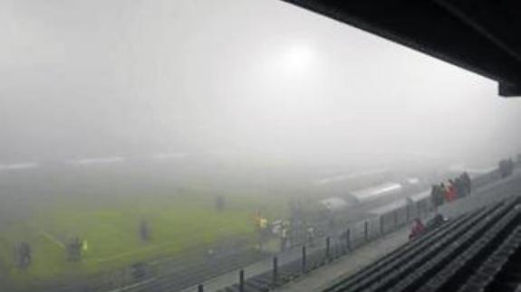 La niebla obligó a suspender el encuentro de Italia. 