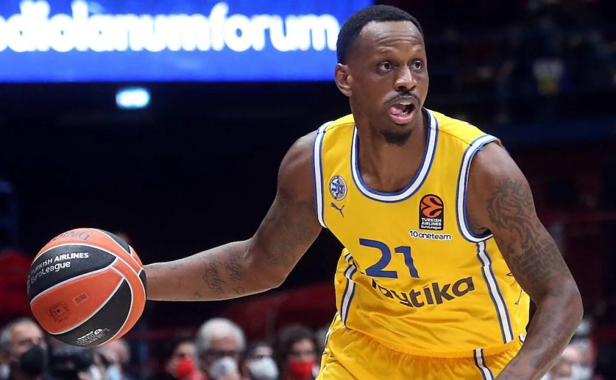 James Nunnally durante un encuentro de esta Euroliga.