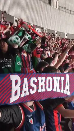 Así vivió la afición del Baskonia el partido ante Joventut en el estreno en Copa del Rey