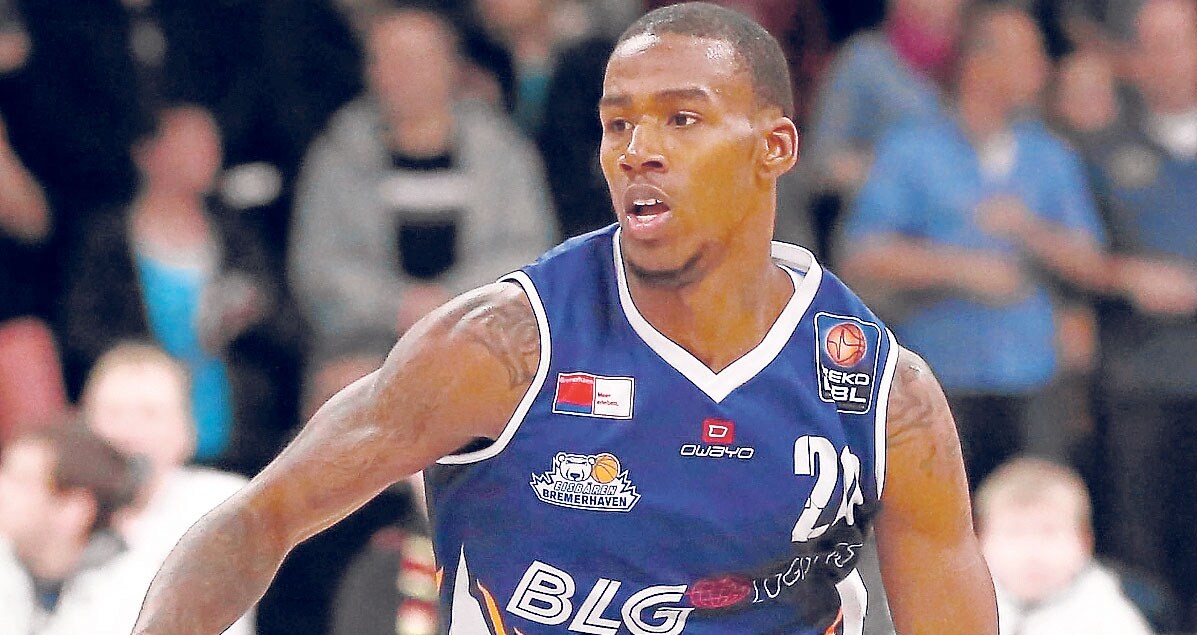 El base Darius Adams, en un partido con el Bremerhaven.