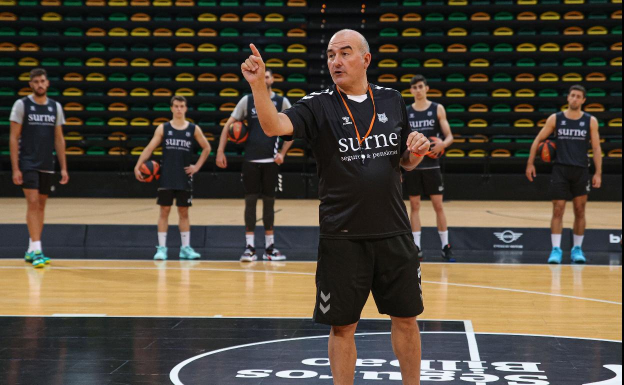 El técnico del Bilbao Basket, Jaume Ponsarnau 
