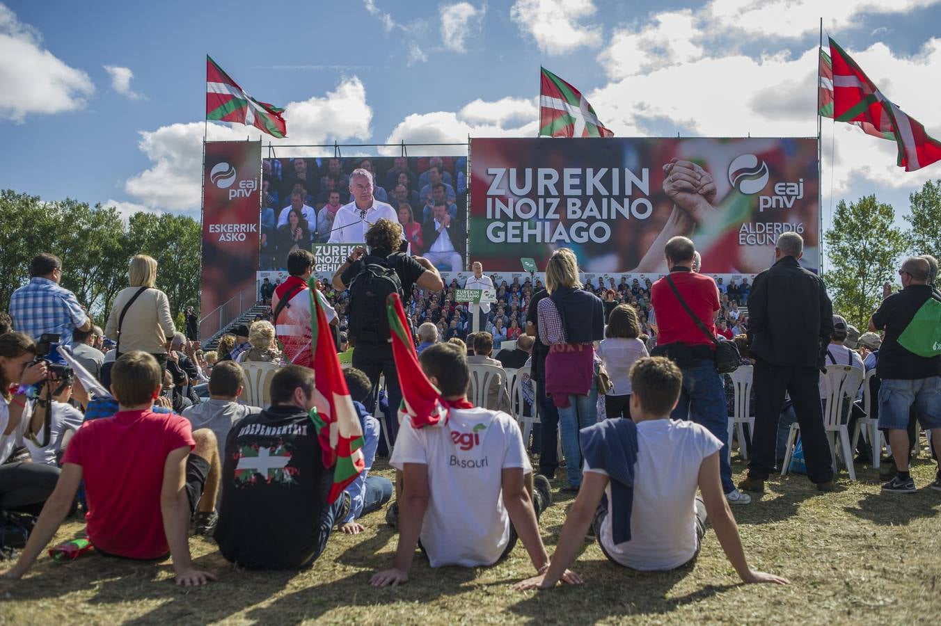 Las imágenes de los peneuvistas en Foronda