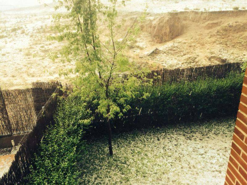 Intensa granizada en Soria en pleno mes de julio