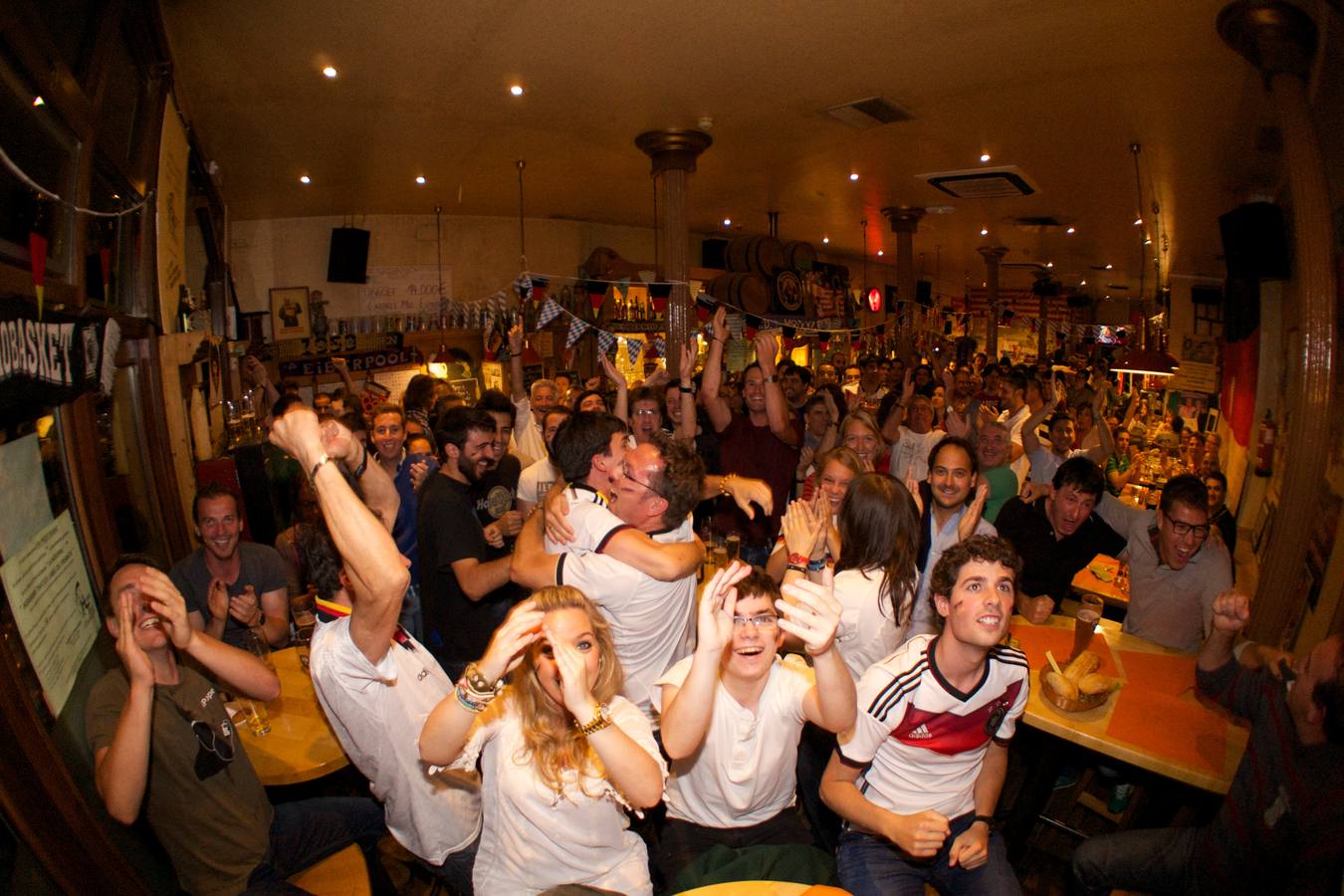 Así se vivió el partido de Alemania contra Brasil en el bar teutón de Bilbao
