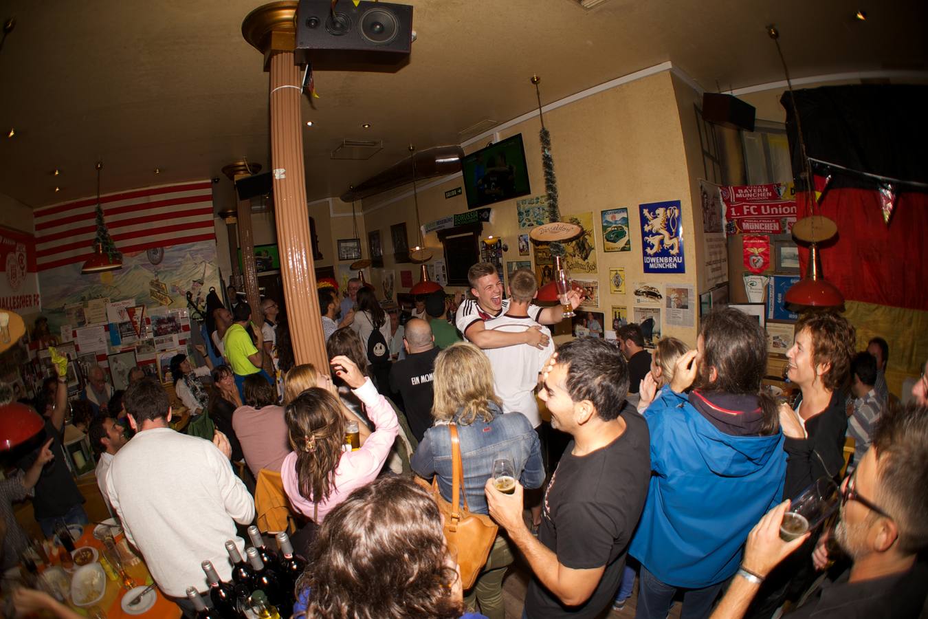 Así se vivió el partido de Alemania contra Brasil en el bar teutón de Bilbao