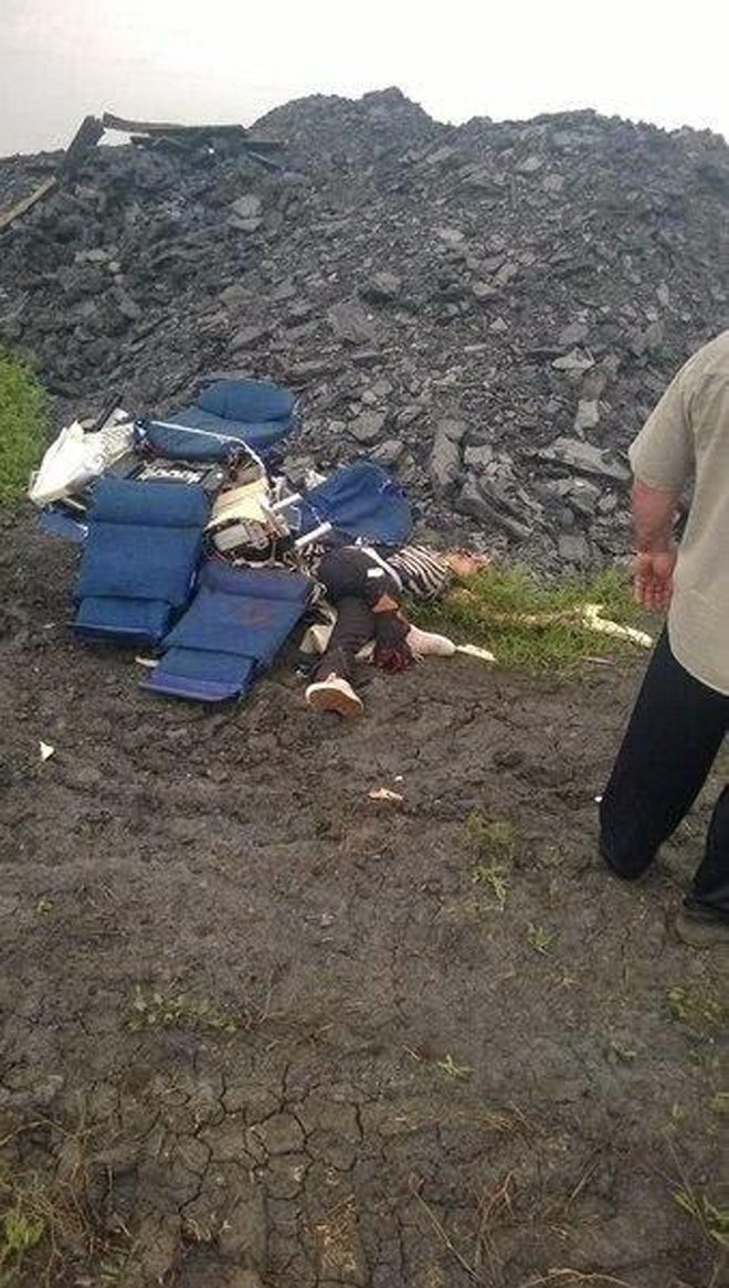 Imágenes del accidente del Boeing-777 en Ucrania