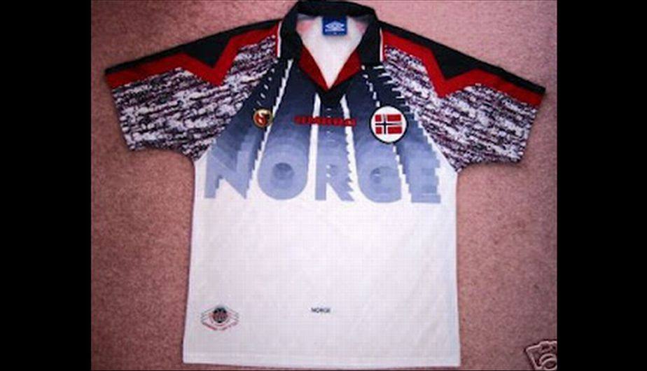 La camiseta de la selección de Noruega del 1995.