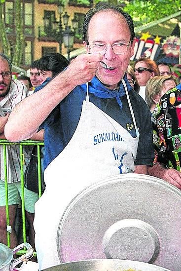 Ibon Areso: "Tendré vacaciones cuando me jubile". Ibon Areso, en la Aste Nagusia.