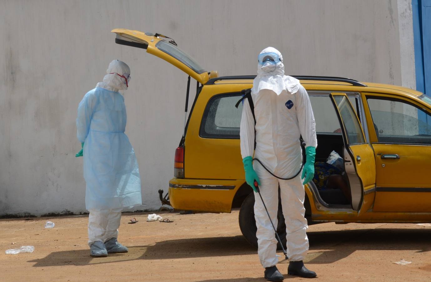 Una isla convertida en clínica en Liberia