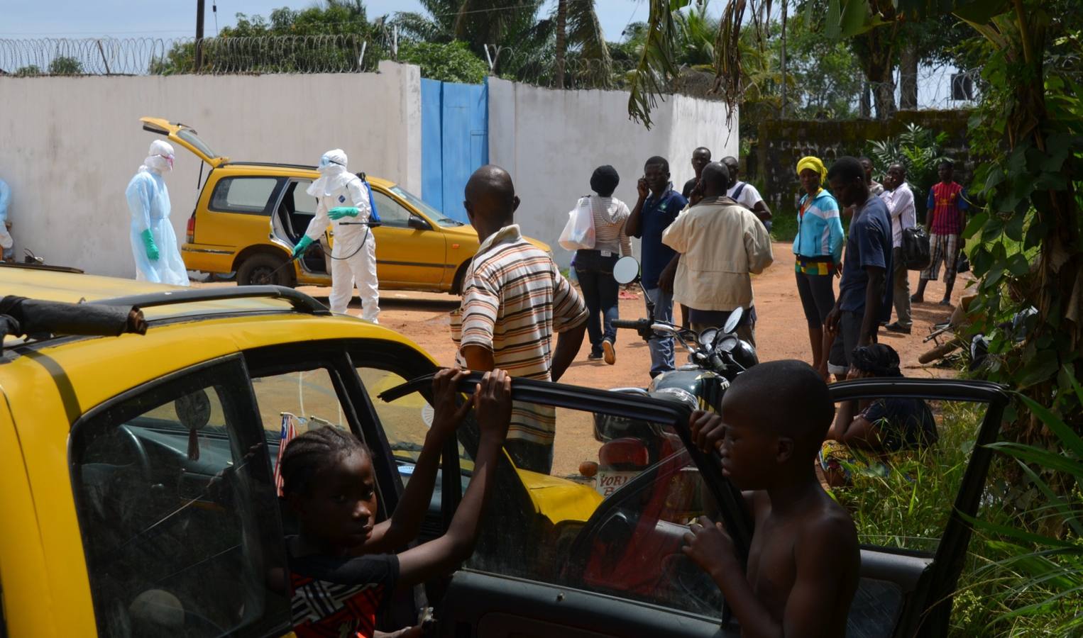 Una isla convertida en clínica en Liberia