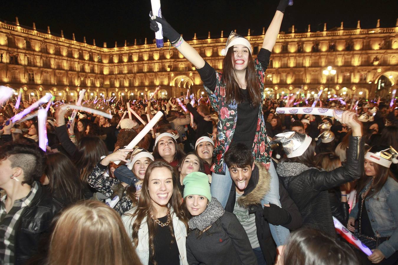Más de 45.000 personas celebran la &#039;Nochevieja&#039; de Salamanca