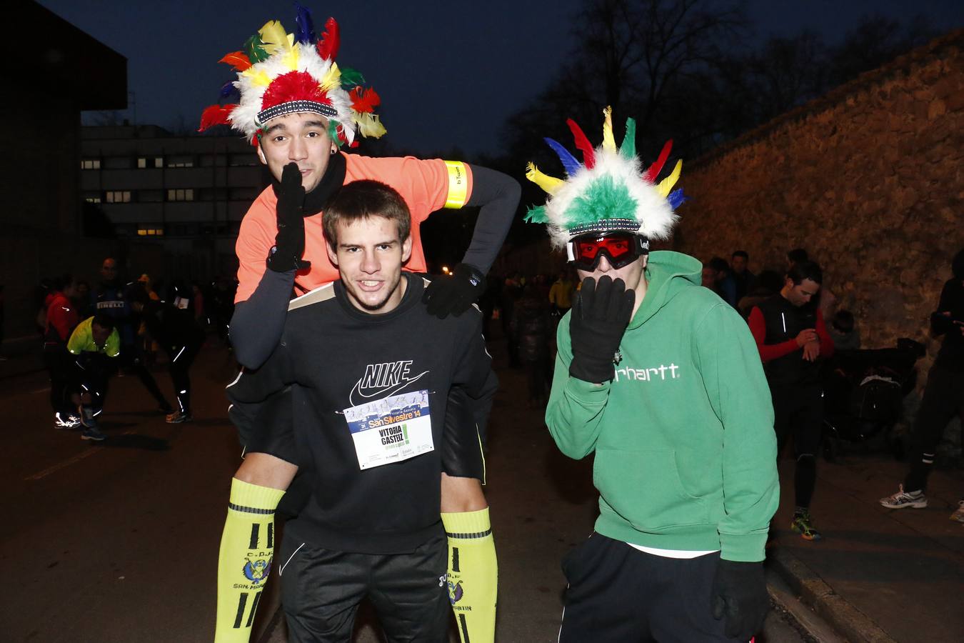Fiesta y deportes en la San Silvestre de Vitoria