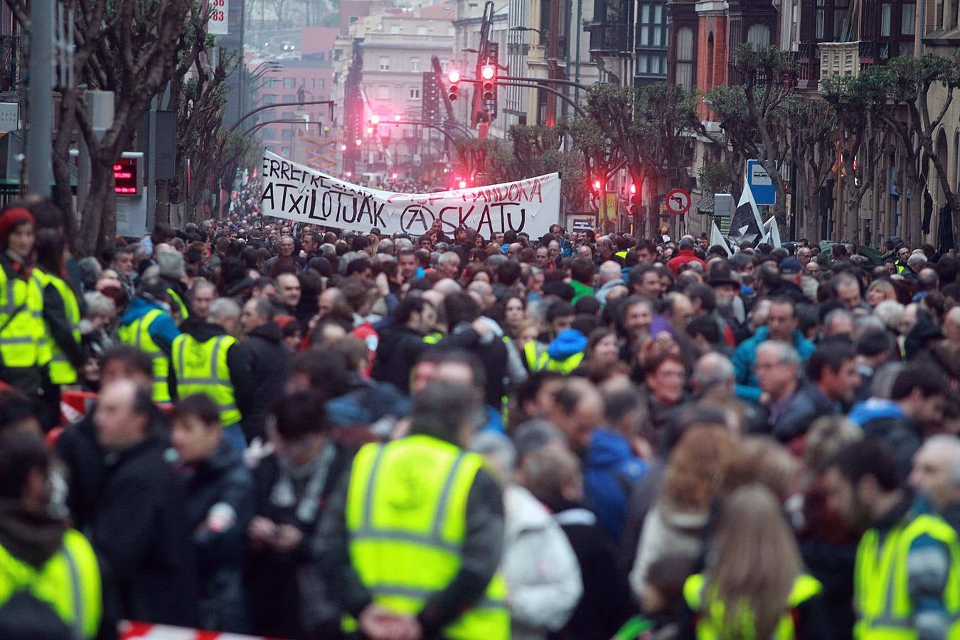 Manifestación en contra de la dispersión en Bilbao