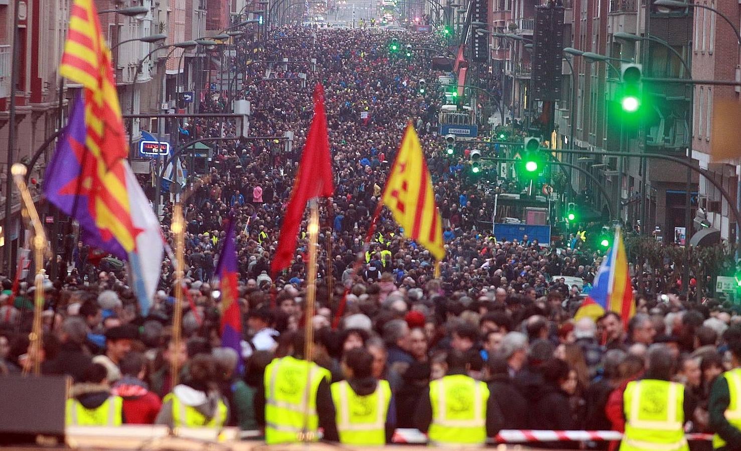 Manifestación en contra de la dispersión en Bilbao