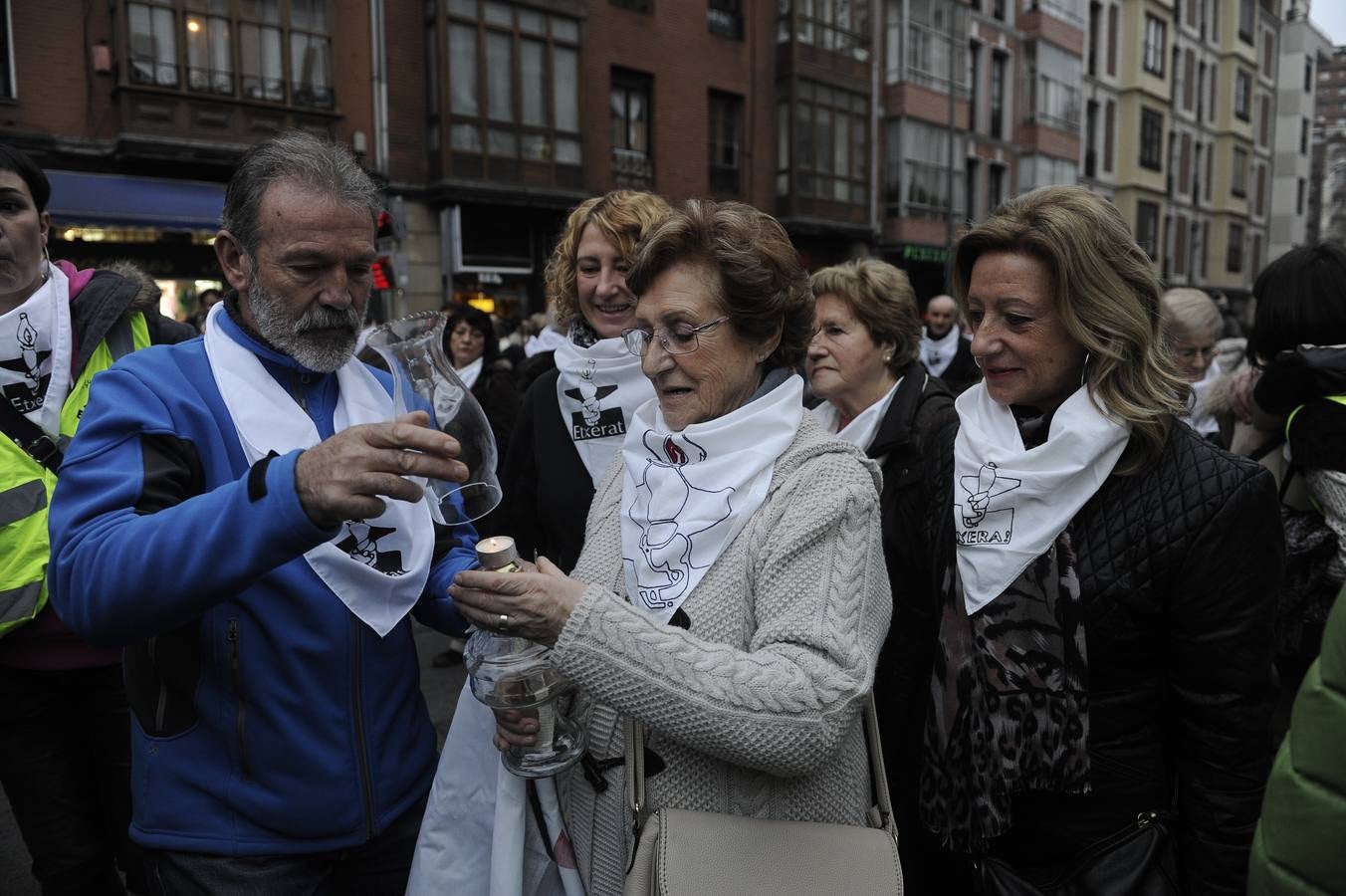 Manifestación en contra de la dispersión en Bilbao