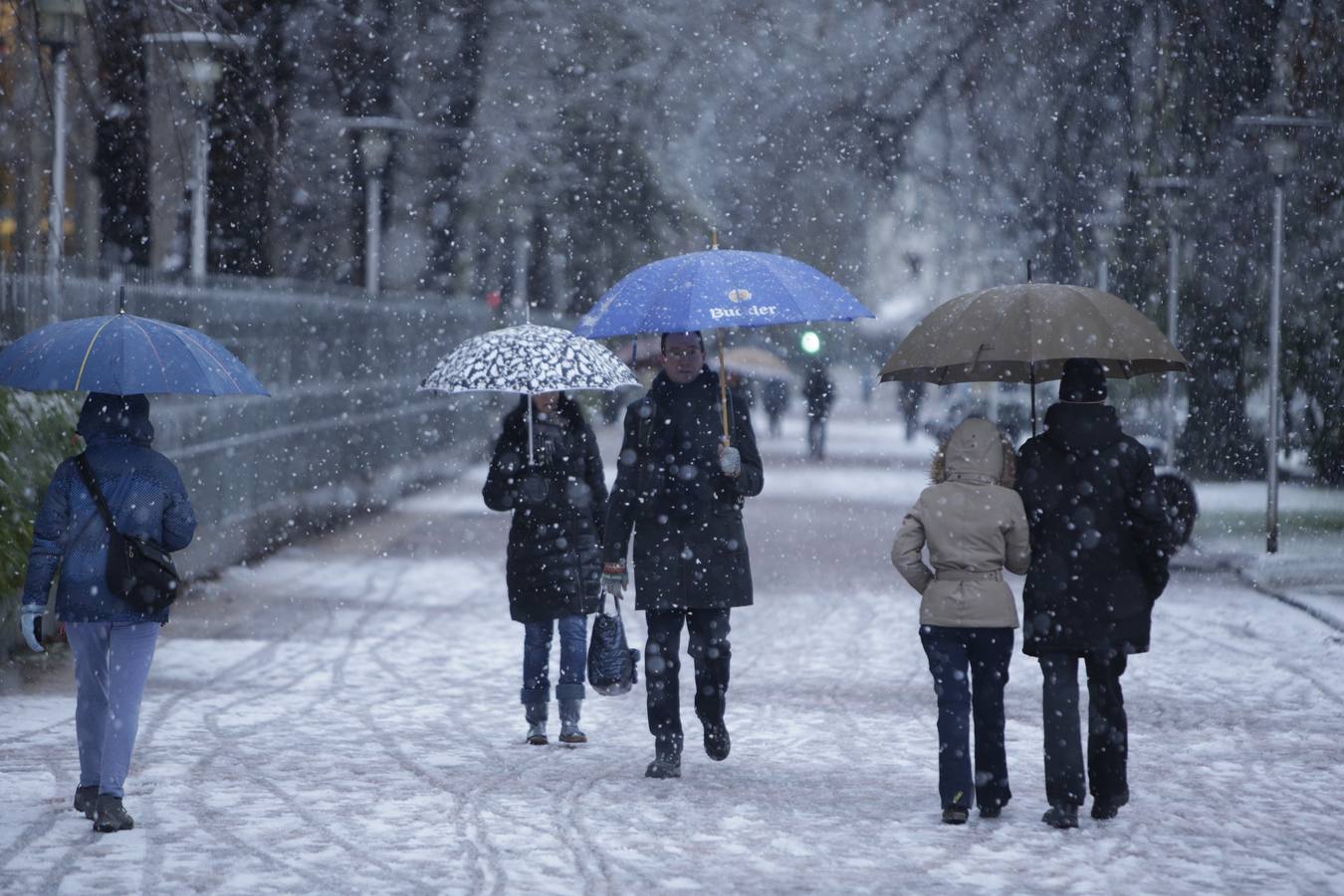 Vitoria bajo la nieve