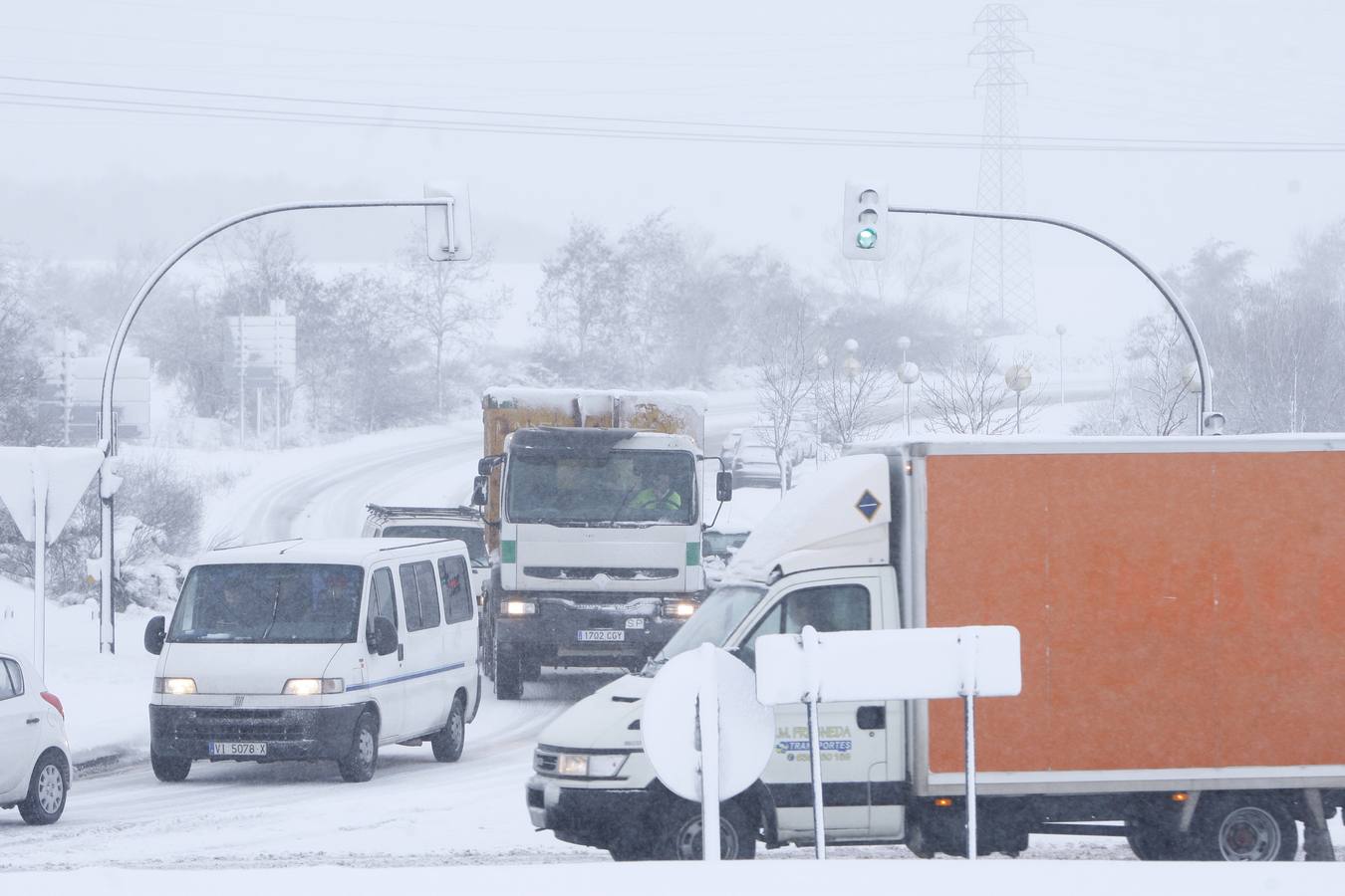 Vitoria bajo la nieve
