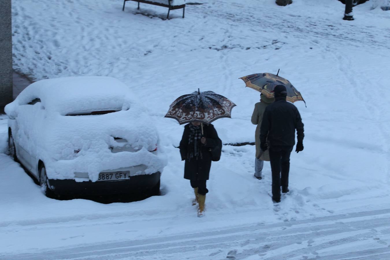Vitoria bajo la nieve