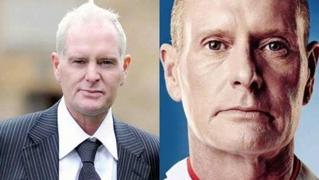 Paul Gascoigne, antes y después de operarse. 