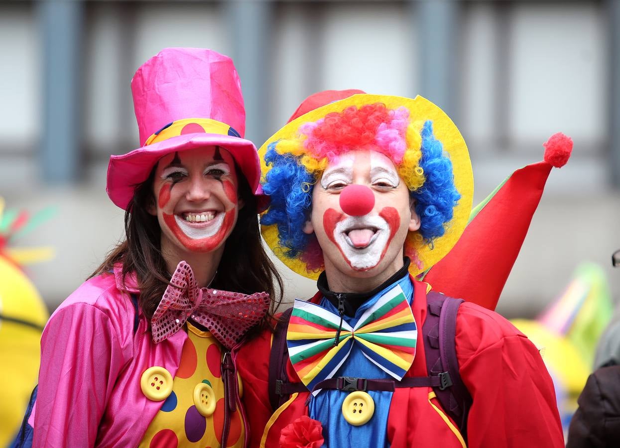 Santutxu se pinta la cara por carnaval