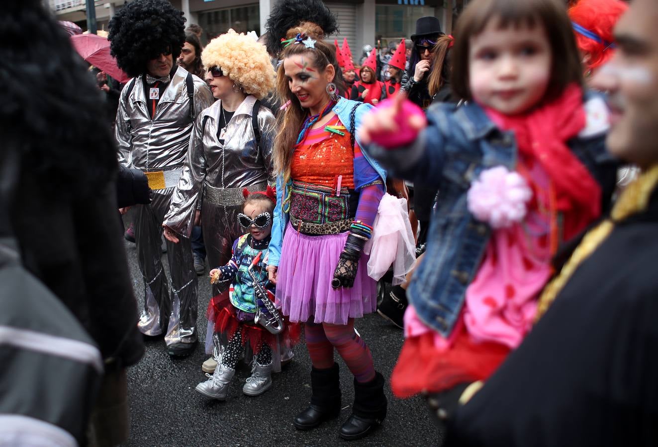 Santutxu se pinta la cara por carnaval