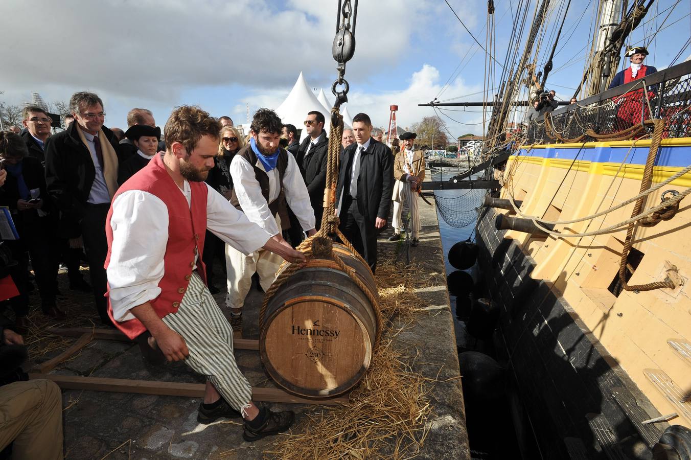 Un barril de 250 litros de coñac