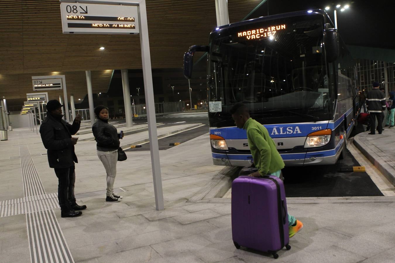 Primer día de la nueva estación de autobuses de Vitoria