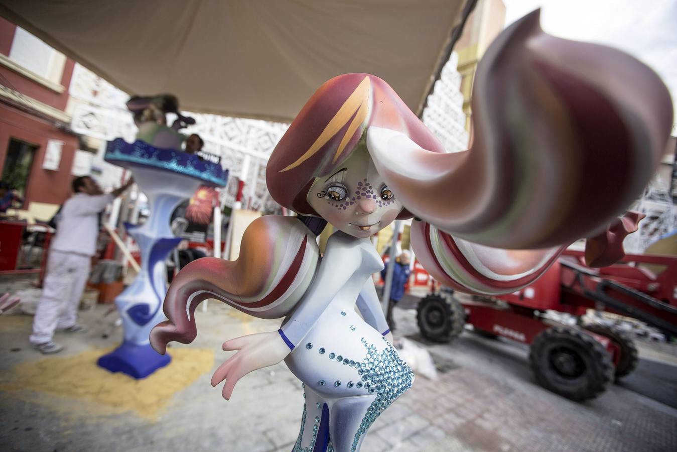 Las Fallas de Valencia, antes de la &#039;cremà&#039;