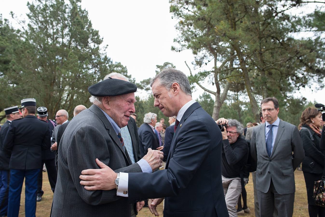 Emotivo homenaje a los gudaris del Batallón Gernika