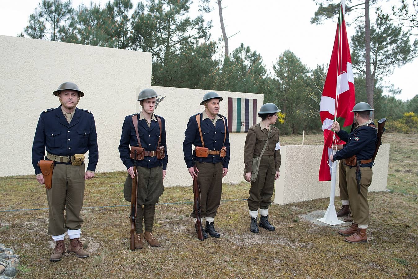 Emotivo homenaje a los gudaris del Batallón Gernika